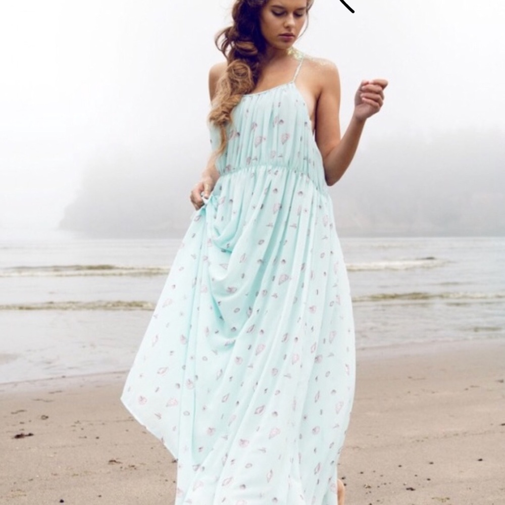 Wildfox Seashell Maxi Dress L